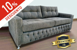 Descuento Sillon Hamilton 2 Cuerpos en Ecocuero Premium Pana Lino o Chenille